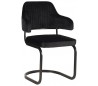 Otta spisebordsstol i velour H87,5 cm - Sort
