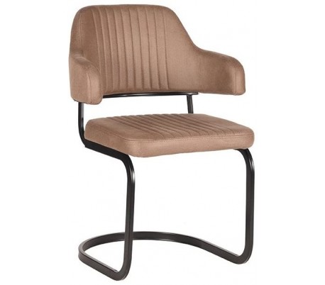 Boaz spisebordsstol i microfiber H86 cm - Vintage stone