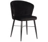 Wave spisebordsstol i velour H85 cm - Sort