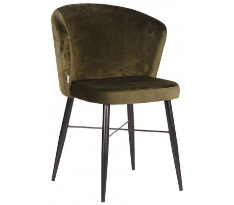 Wave spisebordsstol i velour H85 cm - Grå