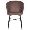 Wave spisebordsstol i microfiber H85 cm - Vintage cognac