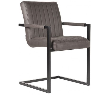 Milo spisebordsstol i microfiber H85 cm - Vintage brun