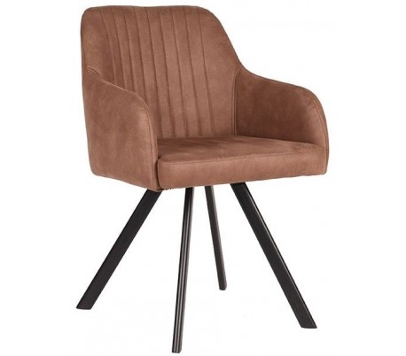 Floor spisebordsstol i microfiber H84 cm - Vintage armygrøn