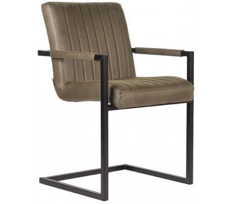 Milo spisebordsstol i microfiber H85 cm - Vintage antracit