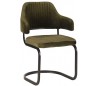 Otta spisebordsstol i velour H87,5 cm - Armygrøn
