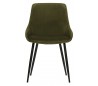 2 x Spisebordsstole i velour H83 x B51 x D55 cm - Græsgrøn