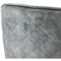 Spisebordsstol i velour og metal H79 x B54 cm - Okker
