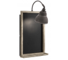 Chalkboard Væglampe med tavle H61 cm 1 x E27 - Antik zink/Grå