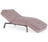 Daybed/Gæsteseng i velour 181 x 78 cm - Mat pink