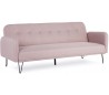 Sovesofa i polyester og metal 200 x 120 cm - Pink