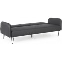 Sovesofa i polyester og metal 200 x 120 cm - Pink