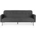 Sovesofa i polyester og metal 200 x 120 cm - Pink