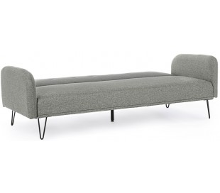 Sovesofa i polyester og metal 200 x 120 cm - Sort 2