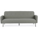 Sovesofa i polyester og metal 200 x 120 cm - Sort