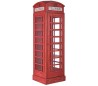 Rustikt skab som telefonboks H180 x B53 x D51,5 cm - Antik rød