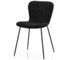 Spisebordsstol i polyester og jern H80 cm - Sort