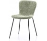 Spisebordsstol i polyester og jern H80 cm - Grøn