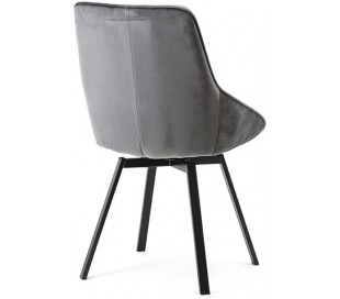 Beau spisebordsstol i velour og metal H87 cm - Grøn 2