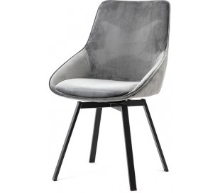 Beau spisebordsstol i velour og metal H87 cm - Grøn