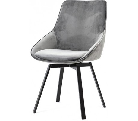 Beau spisebordsstol i velour og metal H87 cm - Grøn