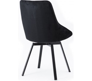 Beau spisebordsstol i velour og metal H87 cm - Grå 2